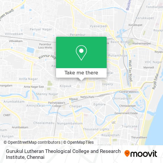 Gurukul Lutheran Theological College and Research Institute map