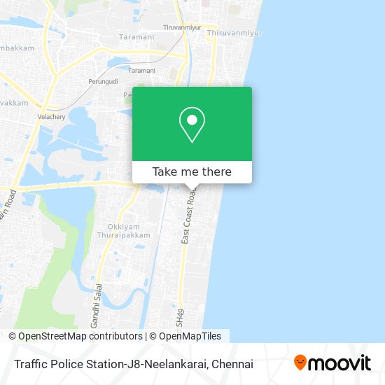 Traffic Police Station-J8-Neelankarai map