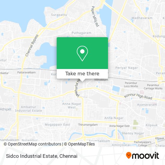 Sidco Industrial Estate map