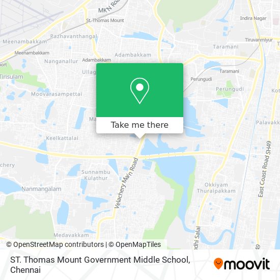 ST. Thomas Mount Government Middle School map