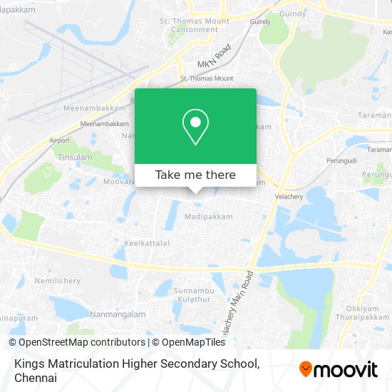 Kings Matriculation Higher Secondary School map