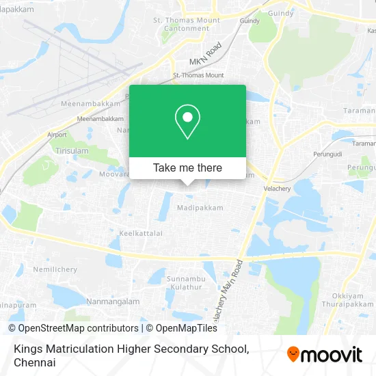 Kings Matriculation Higher Secondary School map
