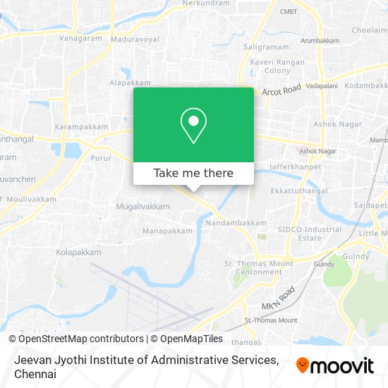 Jeevan Jyothi Institute of Administrative Services map