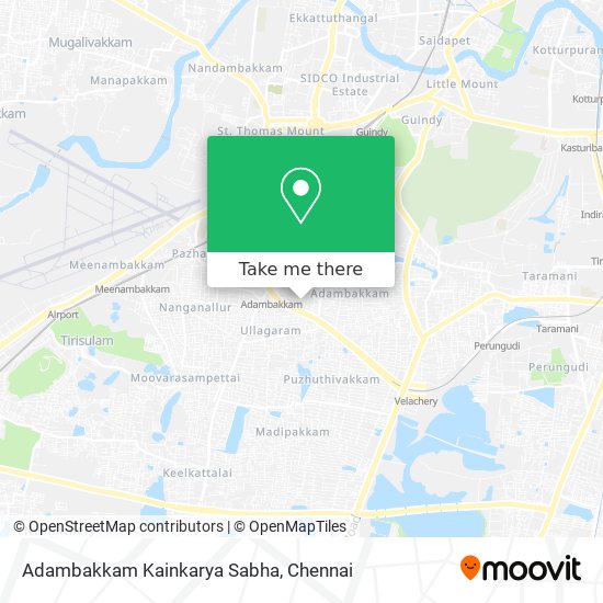 Adambakkam Kainkarya Sabha map