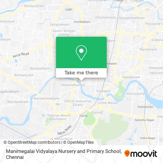 Manimegalai Vidyalaya Nursery and Primary School map