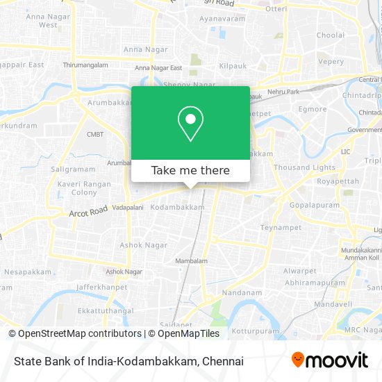 State Bank of India-Kodambakkam map