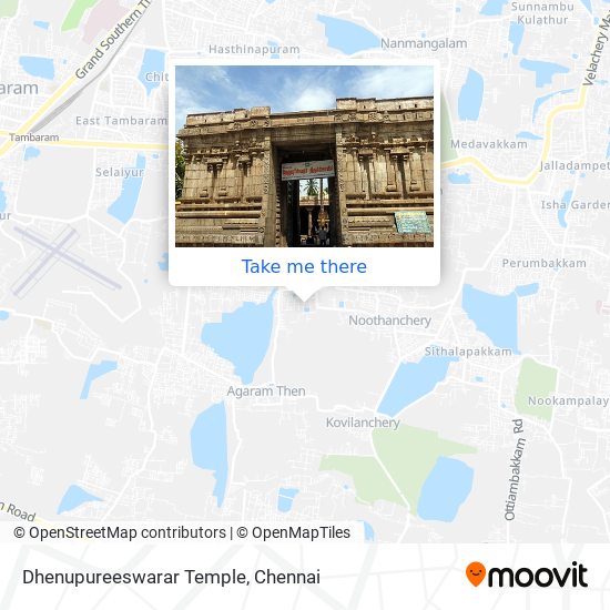 Dhenupureeswarar Temple map