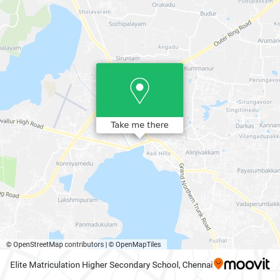 Elite Matriculation Higher Secondary School map