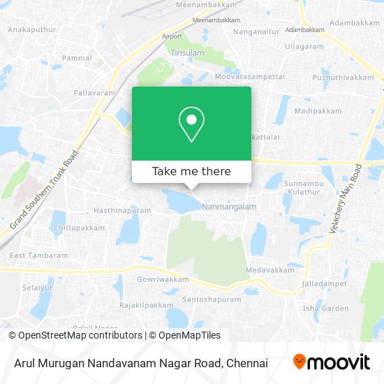 Arul Murugan Nandavanam Nagar Road map