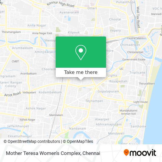 Mother Teresa Women's Complex map