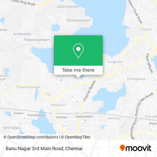 Banu Nagar 3rd Main Road map