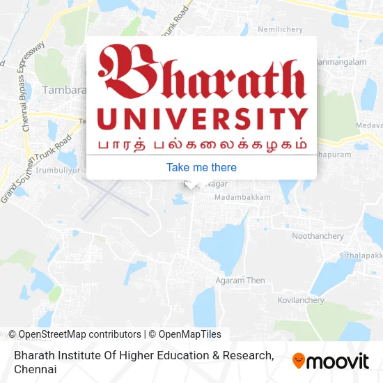 Bharath Institute Of Higher Education & Research map