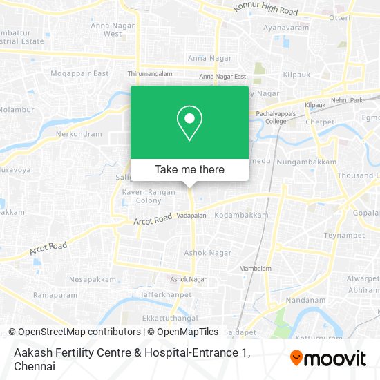 Aakash Fertility Centre & Hospital-Entrance 1 map