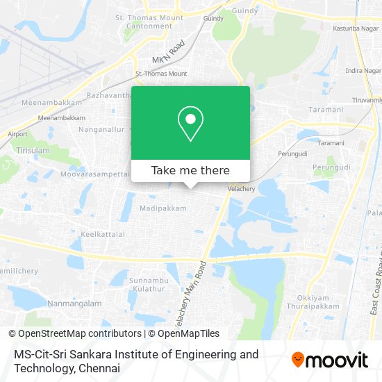 MS-Cit-Sri Sankara Institute of Engineering and Technology map