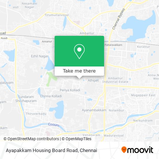Ayapakkam Housing Board Road map