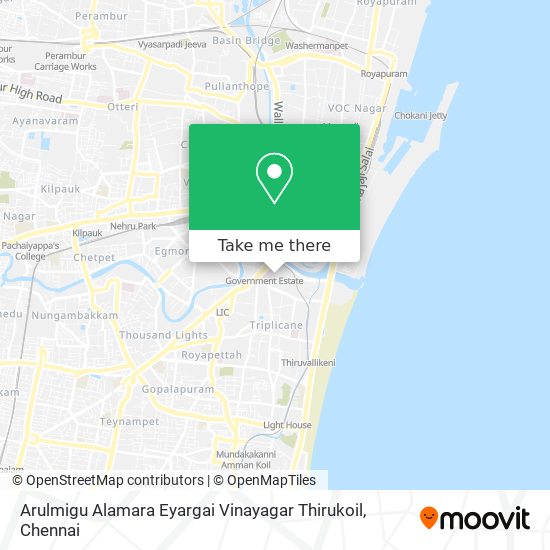 Arulmigu Alamara Eyargai Vinayagar Thirukoil map