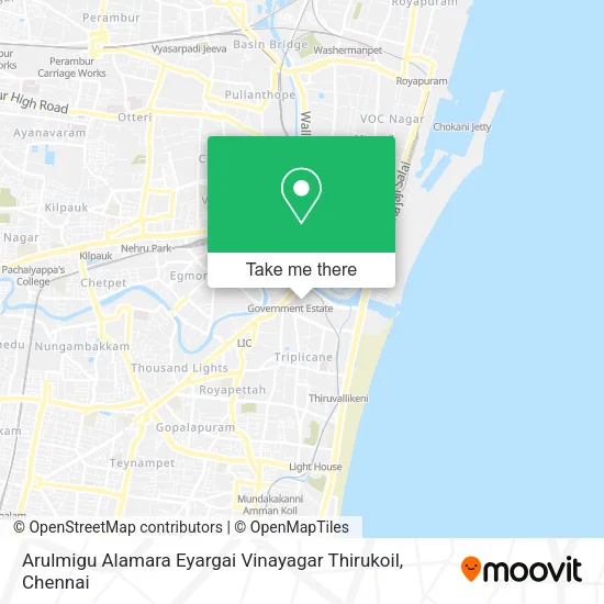 Arulmigu Alamara Eyargai Vinayagar Thirukoil map