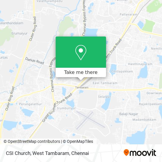 CSI Church, West Tambaram map
