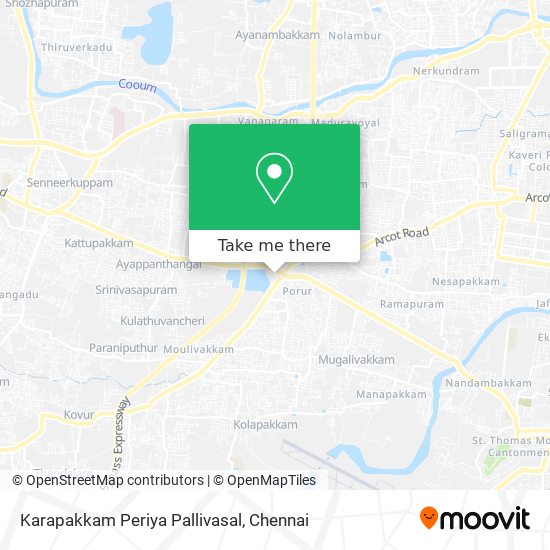 Karapakkam Periya Pallivasal map