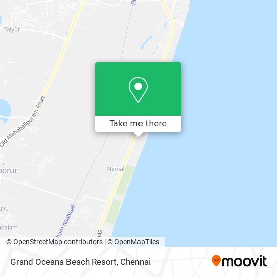 Grand Oceana Beach Resort map