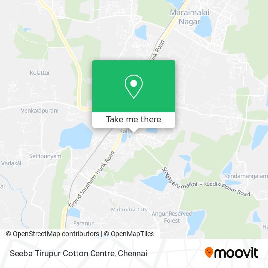 Seeba Tirupur Cotton Centre map