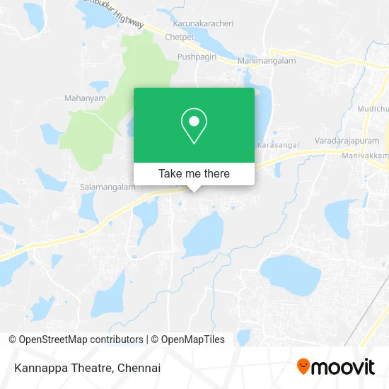 Kannappa Theatre map