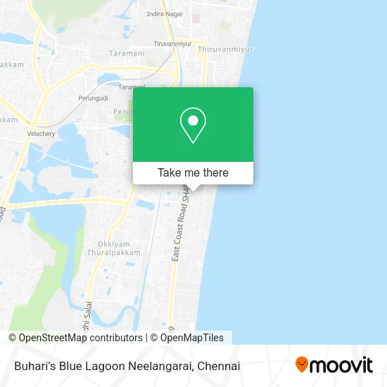 Buhari's Blue Lagoon Neelangarai map