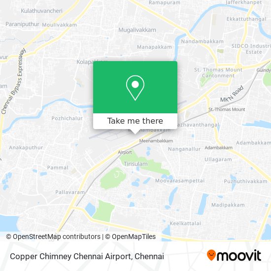 Copper Chimney Chennai Airport map