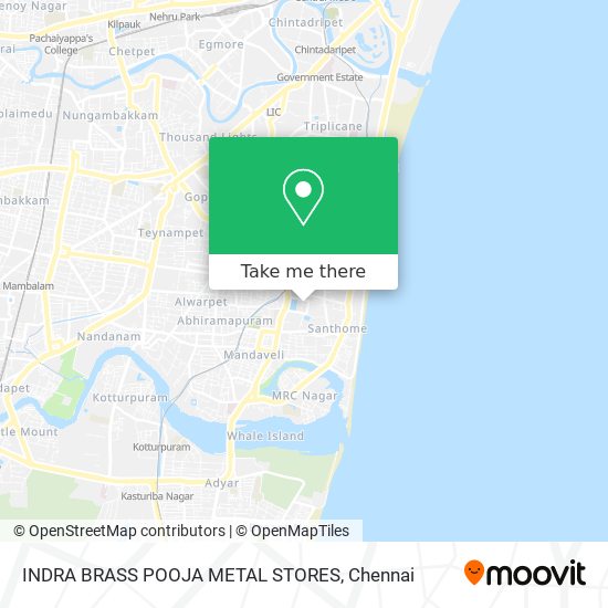 INDRA BRASS POOJA METAL STORES map