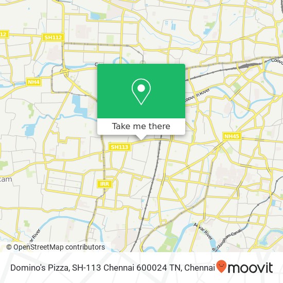 Domino's Pizza, SH-113 Chennai 600024 TN map