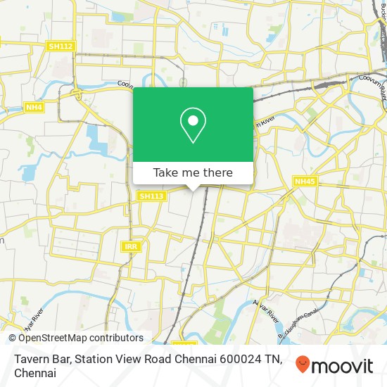 Tavern Bar, Station View Road Chennai 600024 TN map