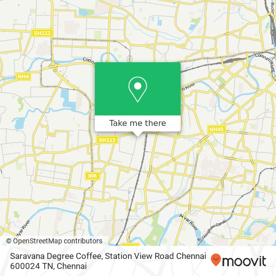 Saravana Degree Coffee, Station View Road Chennai 600024 TN map