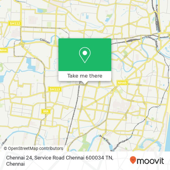 Chennai 24, Service Road Chennai 600034 TN map