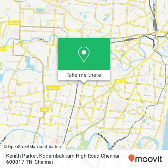 Kenith Parker, Kodambakkam High Road Chennai 600017 TN map