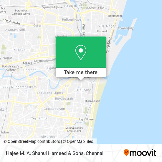 Hajee M. A. Shahul Hameed & Sons map