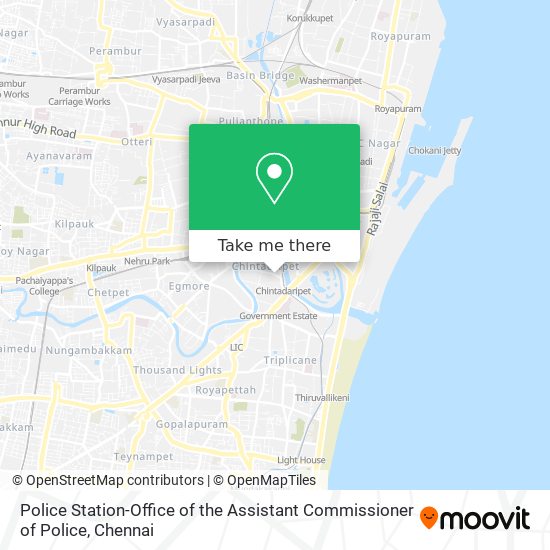 Police Station-Office of the Assistant Commissioner of Police map