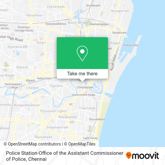 Police Station-Office of the Assistant Commissioner of Police map