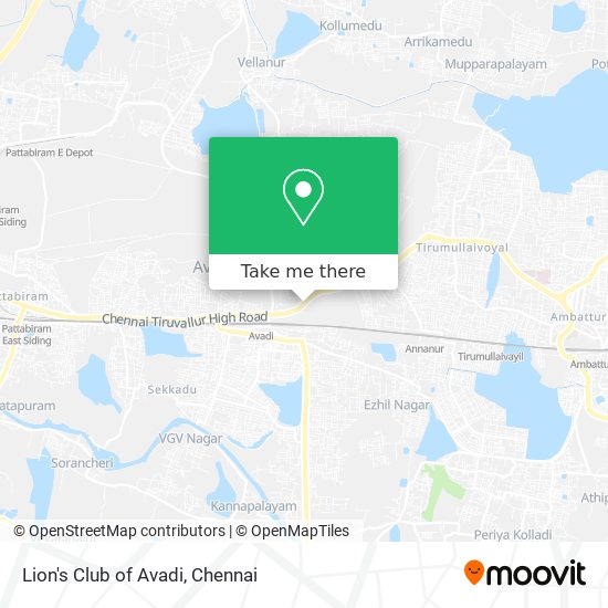 Lion's Club of Avadi map