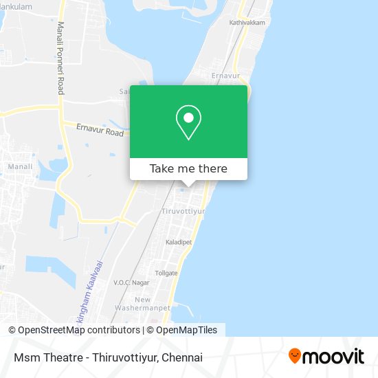 Msm Theatre - Thiruvottiyur map