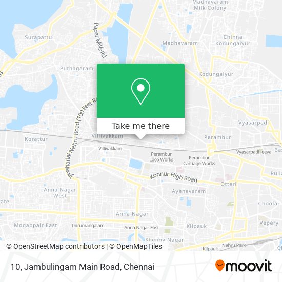 10, Jambulingam Main Road map