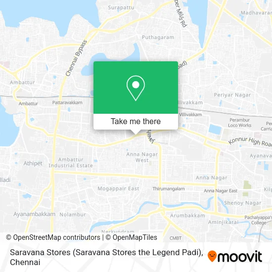 Saravana Stores (Saravana Stores the Legend Padi) map