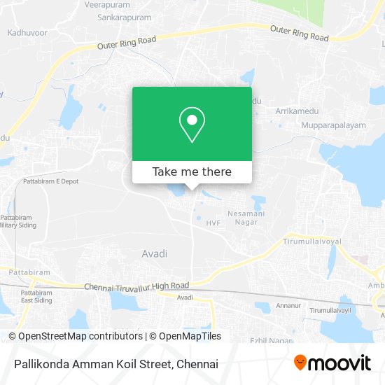 Pallikonda Amman Koil Street map