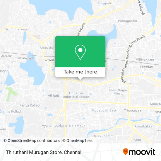 Thiruthani Murugan Store map