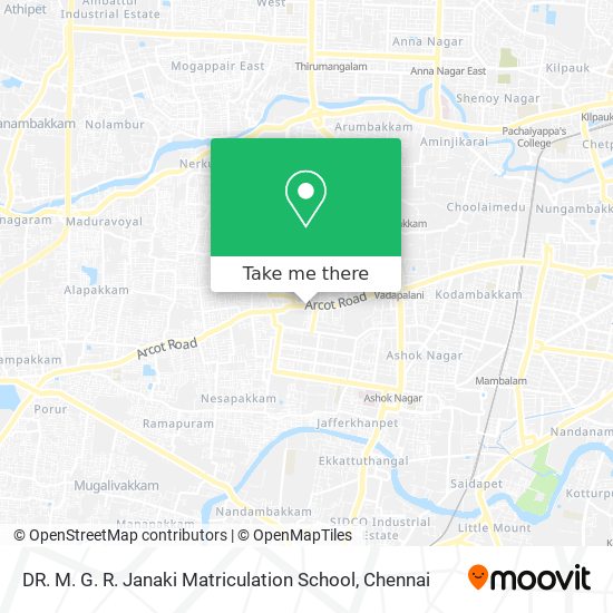 DR. M. G. R. Janaki Matriculation School map
