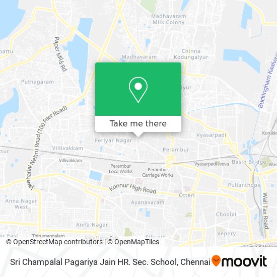 Sri Champalal Pagariya Jain HR. Sec. School map
