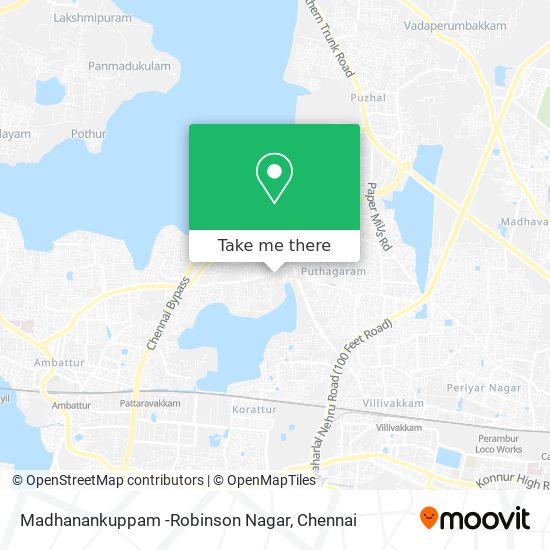 Madhanankuppam -Robinson Nagar map