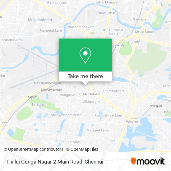 Thillai Ganga Nagar 2 Main Road map