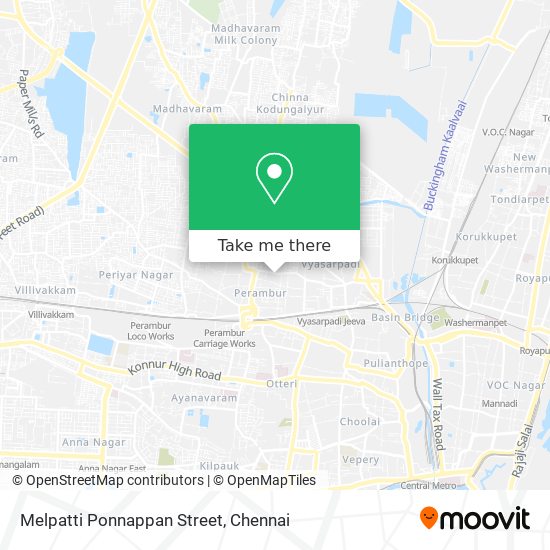 Melpatti Ponnappan Street map