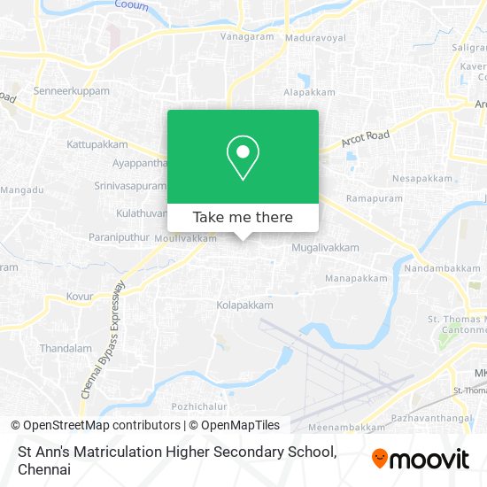 St Ann's Matriculation Higher Secondary School map