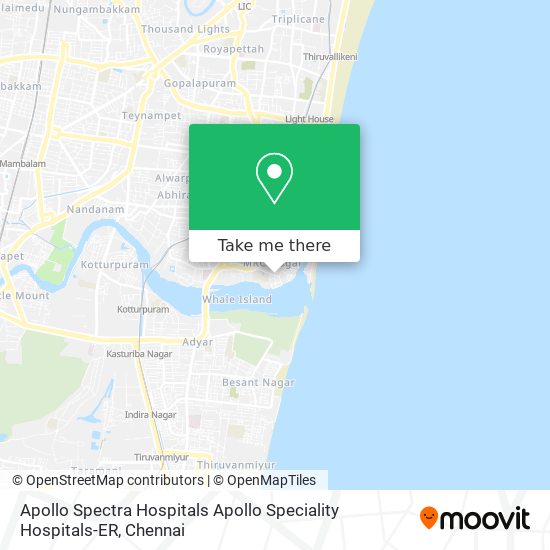 Apollo Spectra Hospitals Apollo Speciality Hospitals-ER map